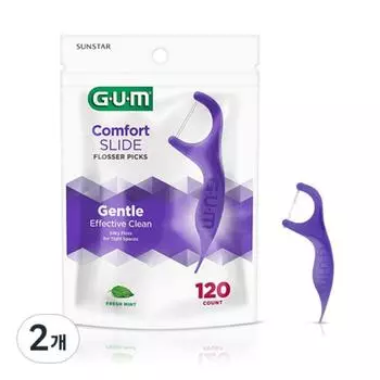 Одноразовая зубная нить Sunstar Gum Comfort Slide 887, 120 шт., 2 шт.