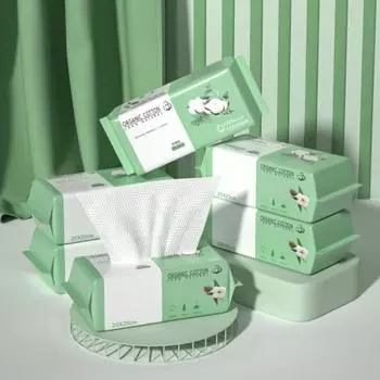 Одноразовое очищающее полотенце из натурального материала, не вызывающее раздражения, мягкое хлопковое полотенце для лица для влажного и сухого использования. Товары для дома. 15x20cm B