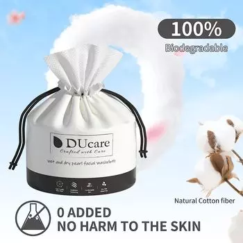 Одноразовое полотенце для лица DUcare, сухая и влажная салфетка для лица двойного назначения, 80 шт., сухие детские салфетки без запаха, салфетки для снятия макияжа