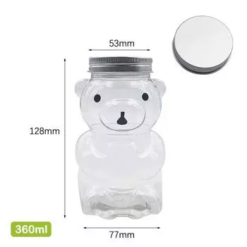 Одноразовые бутылки для напитков, милый медведь, пластиковый стаканчик, бутылки для хранения сока, напитков