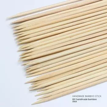 Одноразовые цветочные бамбуковые палочки и упаковочные аксессуары для цветов для подарков и поделок своими руками, доступны в различных спецификациях 4mm*40cm, 42 pieces