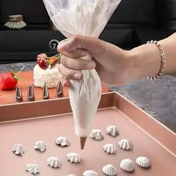 Одноразовые кондитерские мешочки для крема для торта, кондитерские мешочки для крема, кондитерские мешочки для выдавливания цветов, кондитерский мешок для украшения, инструменты для выпечки
