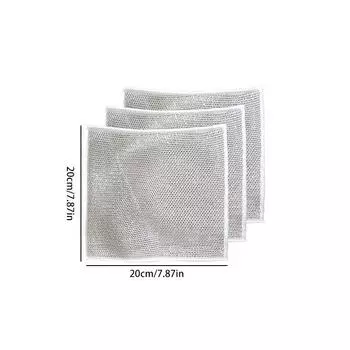 Одноразовые многоцелевые проволочные тряпки для мытья посуды для влажной и сухой уборки Проволочная тряпка для мытья посуды легко удаляет стойкие пятна с посуды