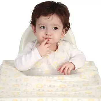 Одноразовые нагрудники для детского питания Babyclaw 10р, желтые, 10 шт.