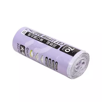 Одноразовые пакеты для кошачьего туалета Одноразовый пакет для отходов домашних животных со шнурком Быстрая уборка Портативные пакеты-вкладыши для кошачьего туалета L-1Roll-7PCS белый