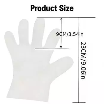 Одноразовые перчатки Прозрачные пластиковые перчатки Окрашивание волос Приготовление пищи Бытовая кухня Ресторан Многоцелевые чистящие принадлежности