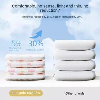 Одноразовые подгузники для собак мужского и женского пола Домашние животные Подгузники для собак на открытом воздухе Физиологические штаны для собак Подгузники для подгузников 1 pack