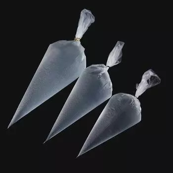 Одноразовые принадлежности для выпечки, аксессуары из ПЭ, для домашней кухни, для украшения торта, крема, 100 шт./упак., кондитерский мешок, уникальный кондитерский мешок S прозрачный