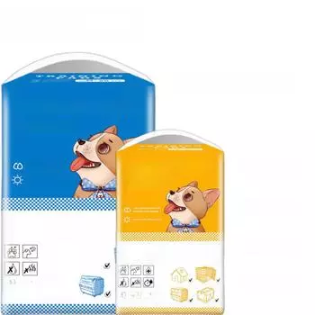 Одноразовые салфетки для сбора мочи домашних животных в европейском стиле: Толстые подгузники для кошек и собак Exclusive Edition L 60*60 40 pieces