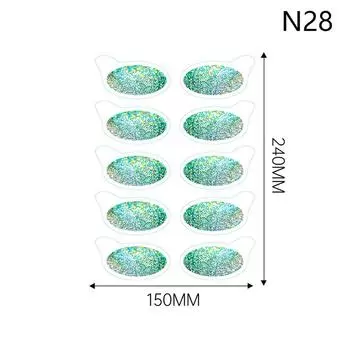 Одноразовые временные наклейки для татуировок на глаза, водонепроницаемые, сделай сам, флэш-тени для век, подводка для глаз, наклейка для лица, инструмент для макияжа