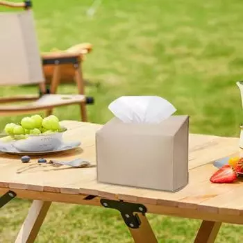 Одноразовый чехол для коробки с полотенцем для рук, однотонный дизайн, водонепроницаемый, легко моется белый
