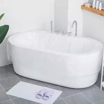 Одноразовый дорожный чехол для ванны, портативный утолщенный пластиковый пакет для ванны, пленка с наклейкой, принадлежности для чистоты в отеле чистый