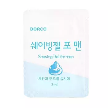 Одноразовый гель для бритья Dorco 3 мл x 100 гель для бритья, 500 шт.