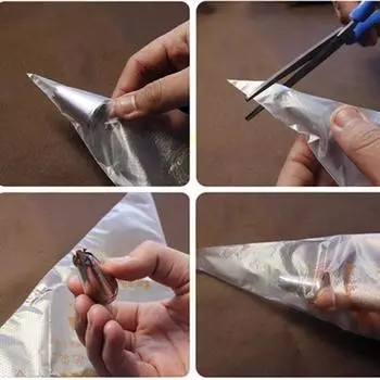 Одноразовый кондитерский мешок Глазурь Помадка Крем для торта Выдавливание крема Мешок с насадкой Мешки для торта Инструменты для торта Декораторы для десертов Выпечка
