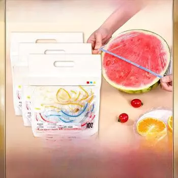 Одноразовый кухонный пищевой набор - прозрачный пластик для фруктов и остатков еды
