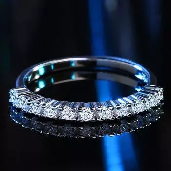Однорядное белое обручальное кольцо для женщин с микро-инкрустацией, имитация кольца, ювелирное обручальное кольцо, роскошный подарок 5