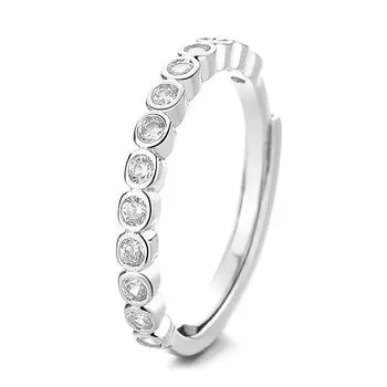 Однорядное кольцо с бриллиантом, женственное индивидуальное модное регулируемое креативное кольцо для сосков