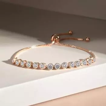 Однорядный браслет из циркония для женщин, легкий, роскошный, нишевый, темпераментный, регулируемый, ювелирные изделия