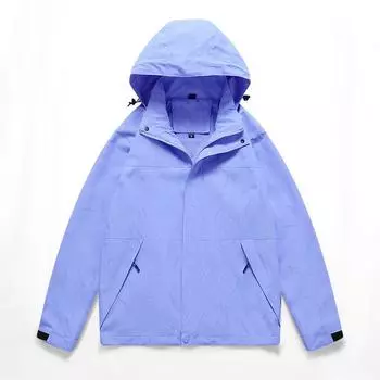 Однослойная куртка весна-осень для пар, мужская и женская, повседневная, для спорта на открытом воздухе, дышащая, с капюшоном, одинарная куртка S