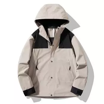 Однослойная штурмовая куртка для активного отдыха, трехслойная, серия Mountain, цветная одежда, весенне-осенняя ветрозащитная куртка Soft Shell для мужчин и женщин S чёрный