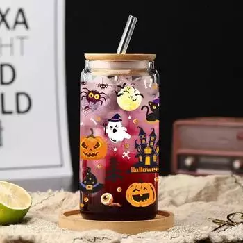 Однослойная стеклянная кружка Coca Cola, большая емкость, стаканы для питья, узор, термостойкая чашка для чая, рекламная кружка, подарок 450-550ml