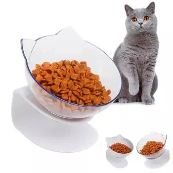 Однослойные миски для кошек с приподнятой подставкой, нескользящие миски, контейнеры для корма и воды для домашних животных, кормушки для кошек и собак, принадлежности для кормления щенков белый