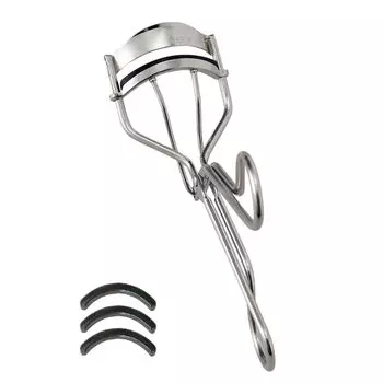 Однослойные щипцы для завивки ресниц для провисания корней шеврон силикон 3 сменные резинки веки, ресницы, макияж, резина, небьющиеся, серебряный