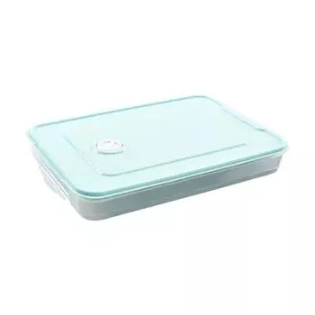 Однослойный холодильник, герметичный пластиковый контейнер для хранения пельменей розовый