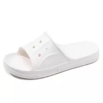 Однословные тапочки парный стиль мужские и женские с открытым носком домашняя обувь сандалии толстая подошва увеличение высоты летняя мужская обувь 36-37 белый