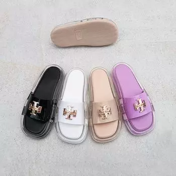 Односложные тапочки на воздушной подушке женская обувь известные женские классные тапочки 2025 новое лето 37 чёрный