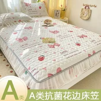 Односпальный двуспальный двуспальный хлопковый чехол для матраса с резинкой антибактериальная простыня на резинке без наволочки only 2pc pillowcase