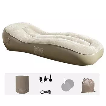 Односпальный надувной диван-кровать с автоматическим надуванием, портативный складной с сумкой для хранения насоса, надувной диван