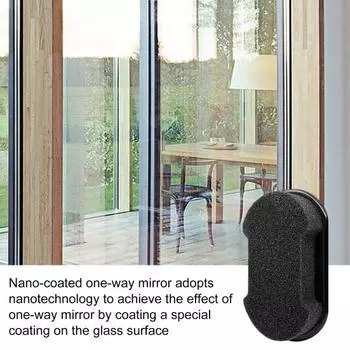 Одностороннее зеркало, автомобильное зеркало заднего вида, губка, технология нанопокрытия, многоразовая, широко используемая, светоотражающая губка для конфиденциальной пленки чёрный