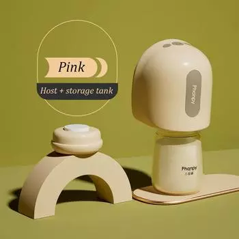 Односторонний электрический автоматический встроенный массажный доильный аппарат с функцией громкой связи, бесшумный молокоотсос для грудного молока розовый