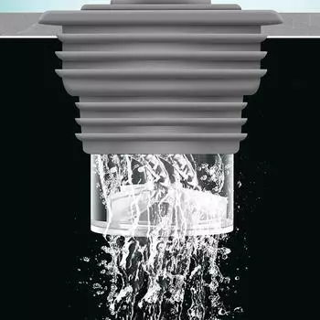 Односторонний клапан с защитой от запаха, сливной клапан для пола, пробка для водопроводной трубы, сливная крышка, защита от насекомых, канализационная пробка, аксессуары для ванной комнаты чёрный