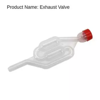 Односторонний винный шлюз для пивоварения, брожения, прозрачный обратный клапан, гидрозатвор, домашнее виноделие, выпускной клапан, ферментер