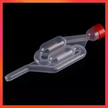 Односторонний выпускной клапан односторонний винный пивной бродильный обратный клапан пластиковый воздушный затвор водяной затвор выпускной клапан для домашнего пивоварения прозрачный