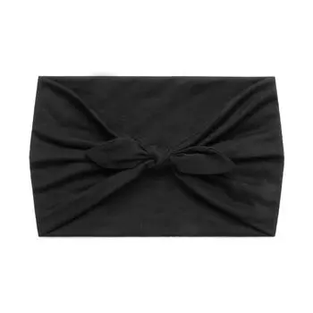 Однотонная эластичная повязка на голову с заячьими ушками, повязка на голову для занятий йогой и спортом, впитывающая пот и антиперспирантная эластичная повязка на голову 1pcs