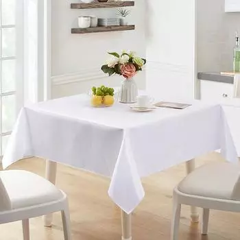 Однотонная атласная скатерть, скатерть, чехол для стола, накладка на день рождения, свадьбу, банкет, ресторан, фестиваль, вечеринка, принадлежности 145x100cm розовый