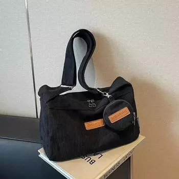 Однотонная бархатная женская сумка через плечо с застежкой-молнией, простая повседневная сумка через плечо, мягкая, универсальная, маятниковая, новый продукт