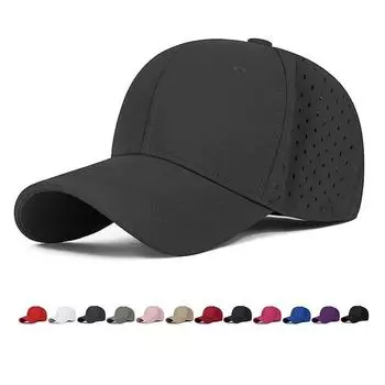 Однотонная бейсболка для мужчин и женщин, быстросохнущая сетчатая дышащая кепка с защитой от солнца красный