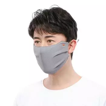 Однотонная цветная солнцезащитная вуаль с защитой от ультрафиолета, летняя маска для лица из ледяного шелка для улицы