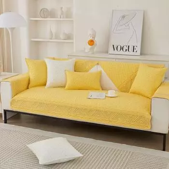 Однотонная диванная подушка Four Seasons из чистой хлопчатобумажной ткани, Нескользящая хлопковая подушка, универсальная, современная, чехол для дивана, полотенце 70x70