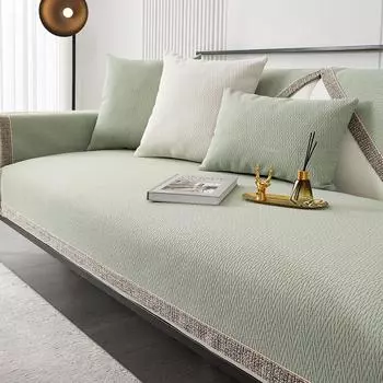 Однотонная диванная подушка из синели, элитная, легкая роскошь, всесезонная универсальная, современная, простая и нескользящая, новая модель подушки сиденья «все включено» 70*70CM