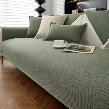 Однотонная диванная подушка в кремовом стиле Waffler, всесезонный универсальный мягкий и приятный для кожи чехол для дивана 70x70cm