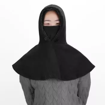 Однотонная флисовая балаклава, ветрозащитная кепка-пуловер, модные маски, шапки-бини с капюшоном для активного отдыха красный