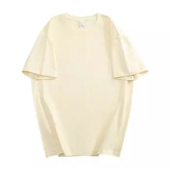 Однотонная футболка из чистого хлопка с открытыми плечами и короткими рукавами S белый