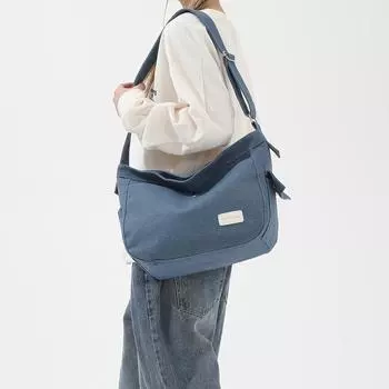 Однотонная ковбойская сумка на молнии, универсальная модная мягкая сумка на плечо, дорожная сумка в стиле вестерн