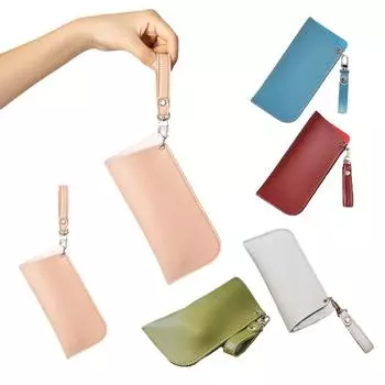 Однотонная кожаная сумка для солнцезащитных очков, легкий держатель для очков, элегантный футляр для очков на открытом воздухе зелёный