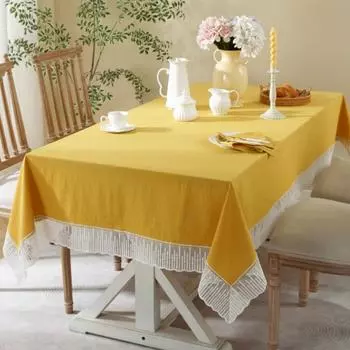 Однотонная кружевная скатерть Пылезащитная ткань для обеденного стола Кофейный стол Украшение рабочего стола Фотография Фон Скатерть 90x90cm